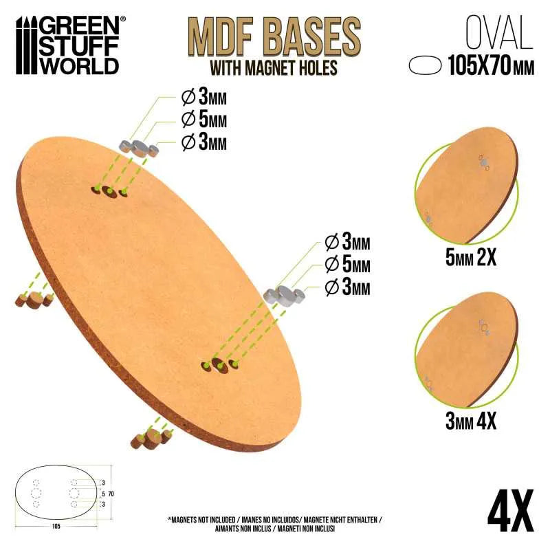 
                  
                    MDF Bases - Oval 105x70mm x4
                  
                