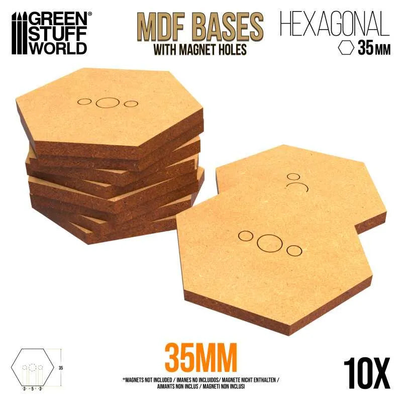 
                  
                    MDF Bases - Hexagonal 35mm x10
                  
                