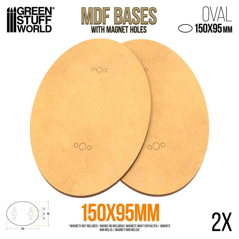 MDF Bases - Oval 150x95mm x2