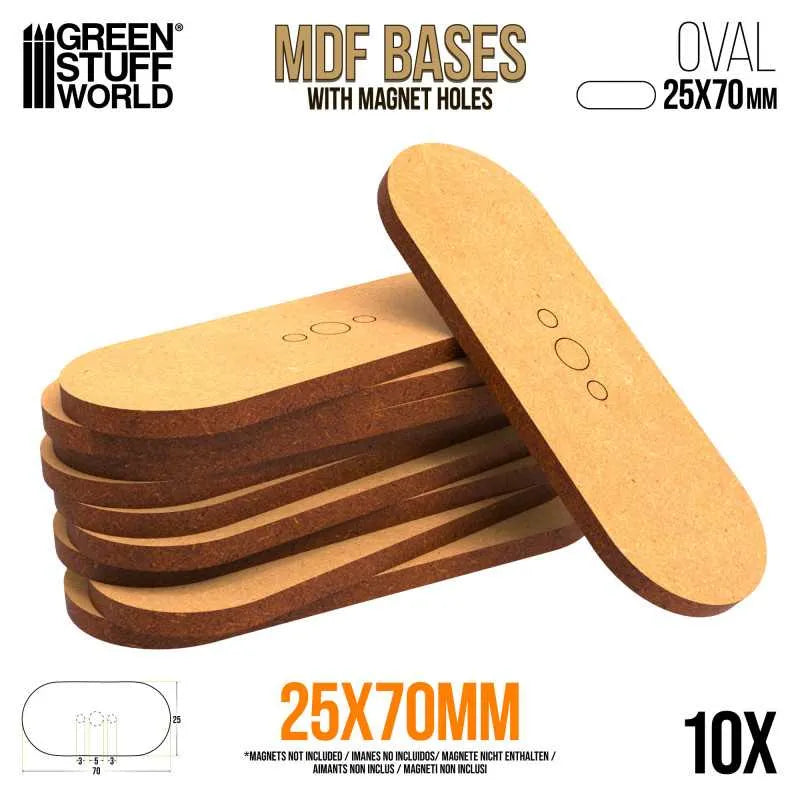 
                  
                    MDF Bases - Oval Pill 25x70mm x10
                  
                