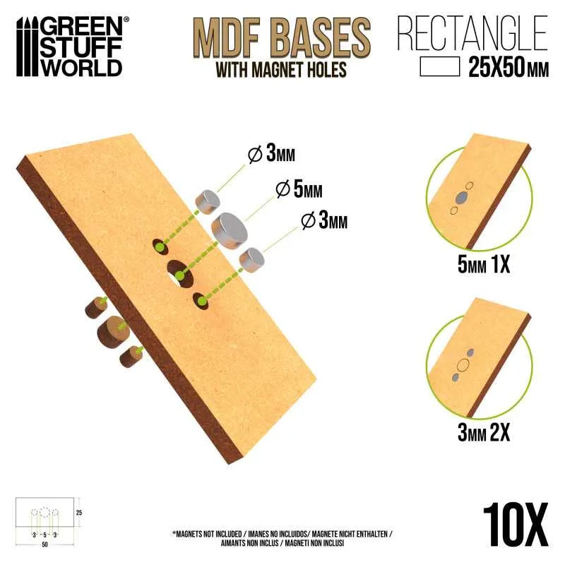 
                  
                    MDF Bases - Rectangle 25x50mm x10
                  
                