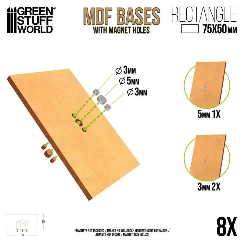 
                  
                    MDF Bases - Rectangle 75x50mm x8
                  
                