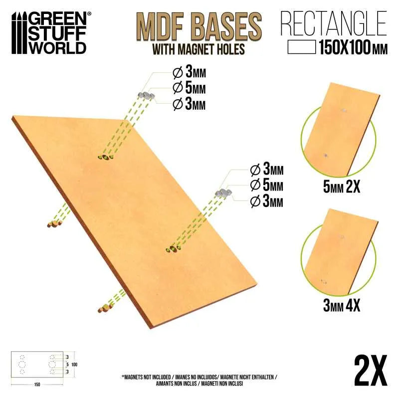 
                  
                    MDF Bases - Rectangular 100x150mm x2
                  
                