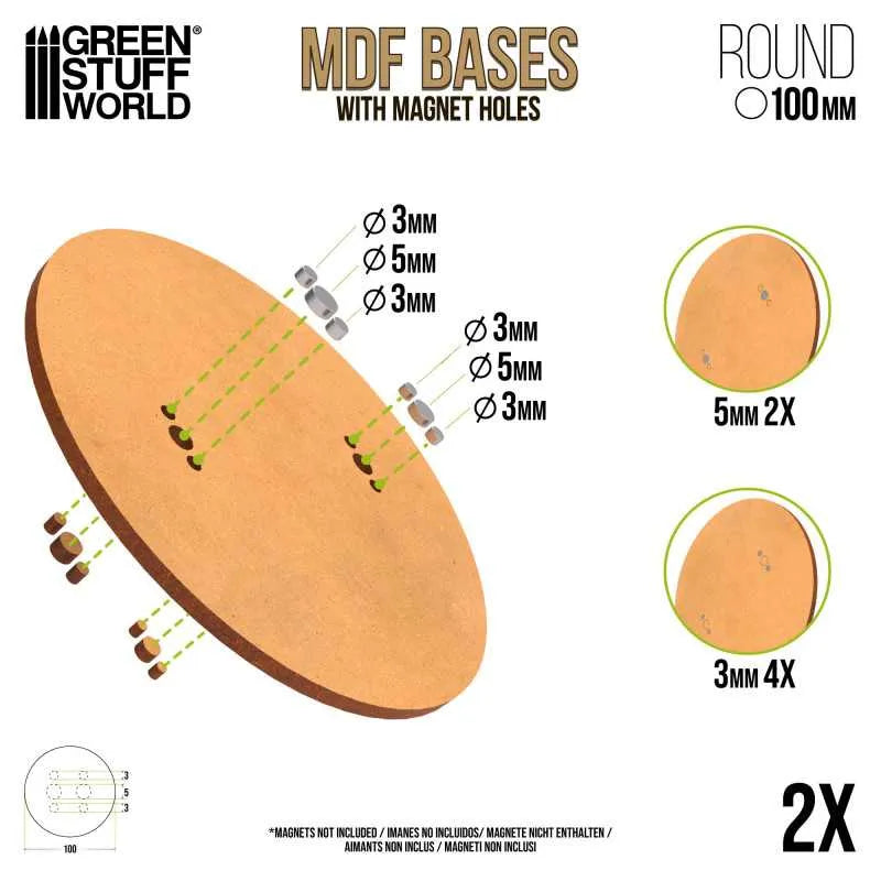 
                  
                    MDF Bases - Round 100mm x2
                  
                