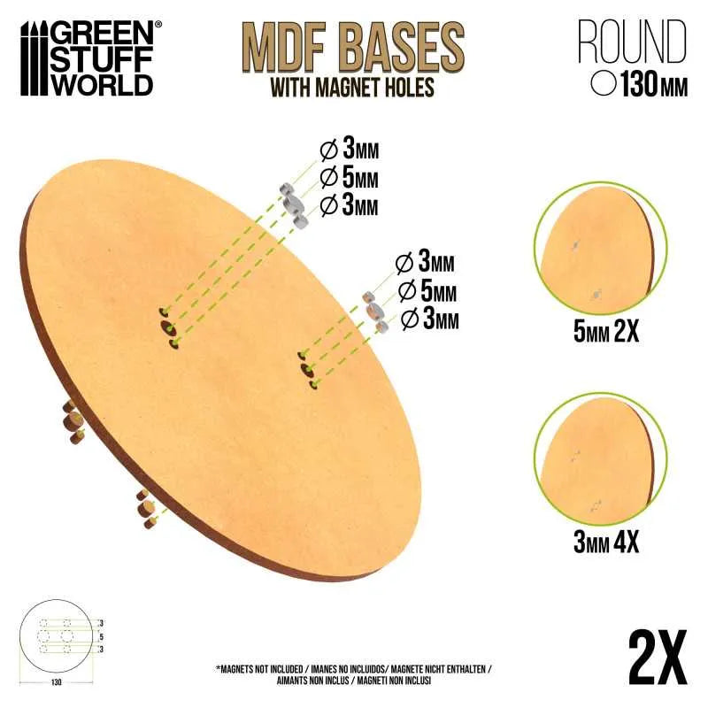 
                  
                    MDF Bases - Round 130mm x2
                  
                