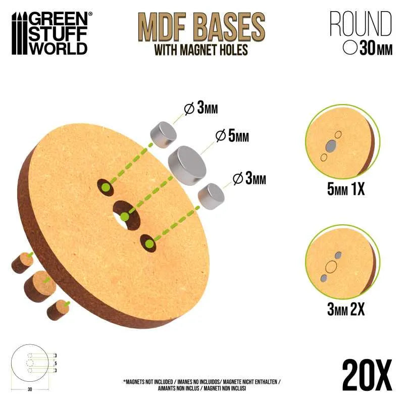 
                  
                    MDF Bases - Round 30mm x20
                  
                