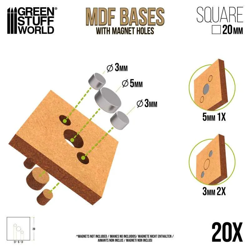 
                  
                    MDF Bases - Square 20mm x20
                  
                