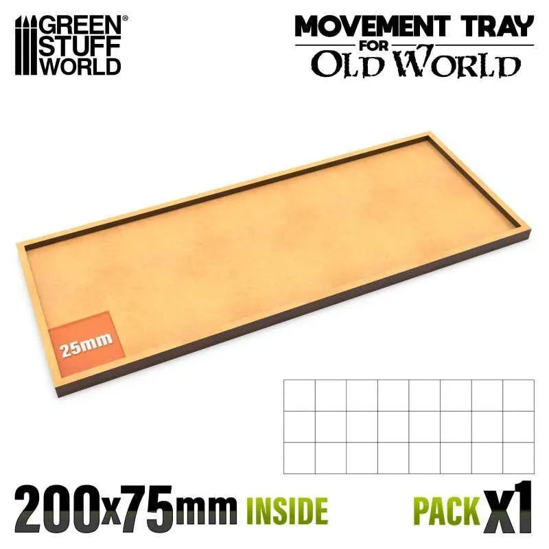 MDF Movement Trays 200x75mm (Old World) - ZZGames.dk