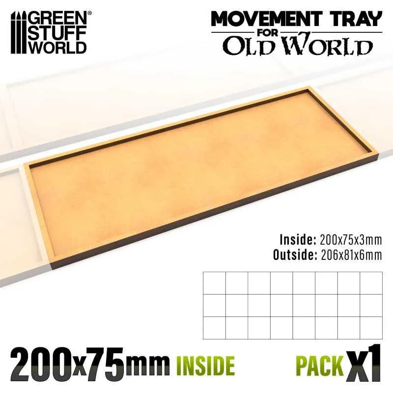 MDF Movement Trays 200x75mm (Old World) - ZZGames.dk