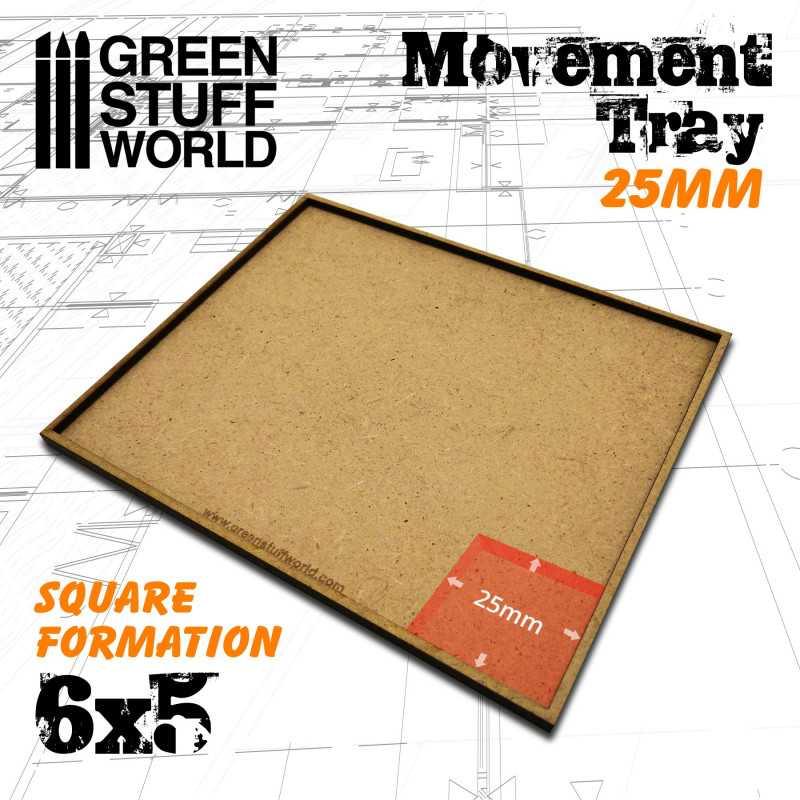 MDF Movement Trays 25mm 6x5 - ZZGames.dk