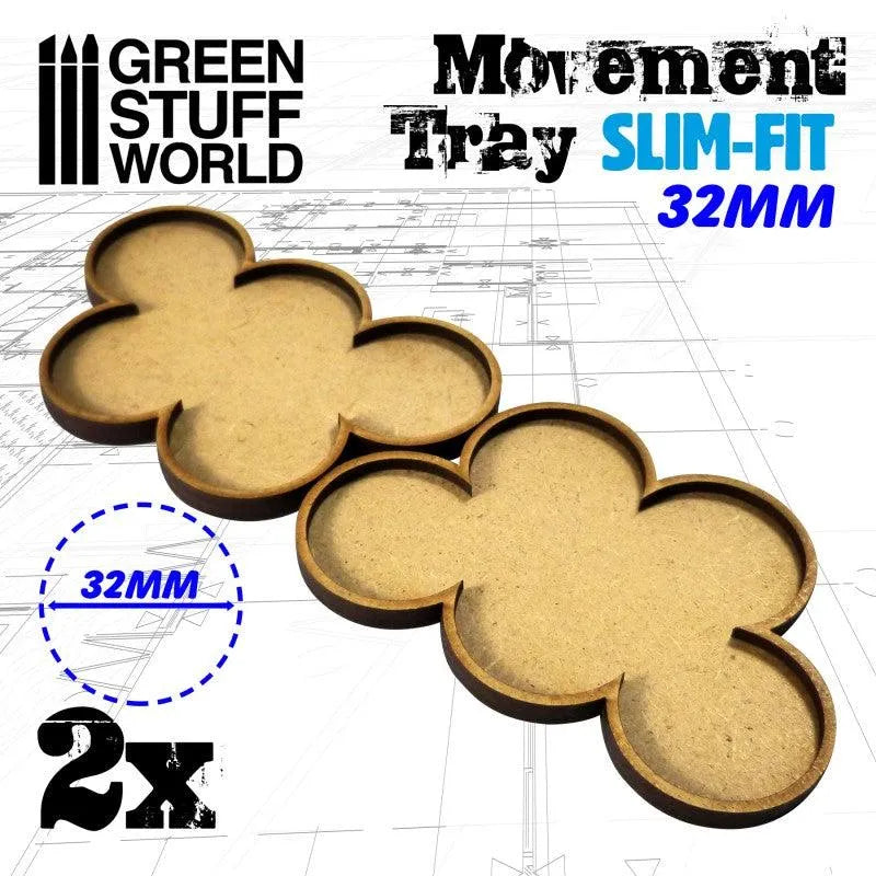 
                  
                    MDF Movement Trays 32mm x 5 - SLIM-FIT - ZZGames.dk
                  
                