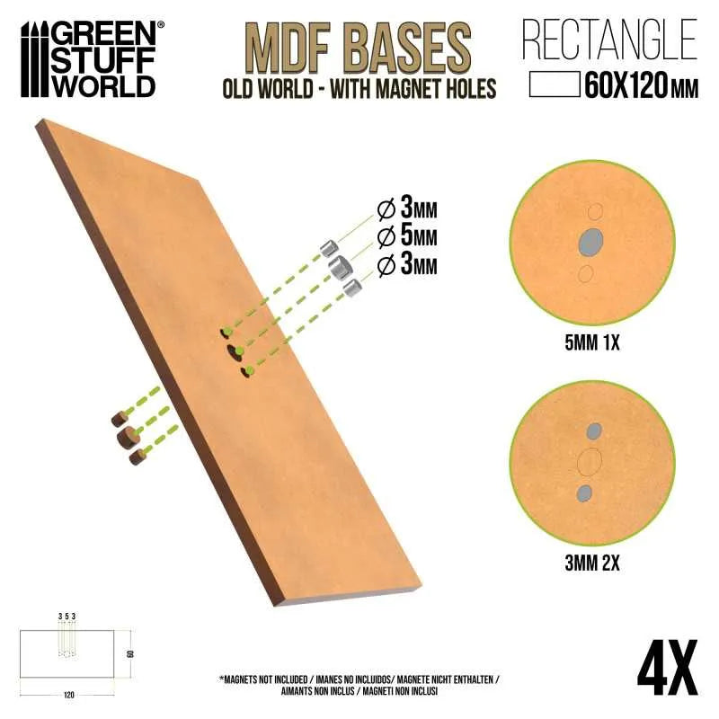 
                  
                    MDF Bases - Rectangle 60x120mm x4
                  
                