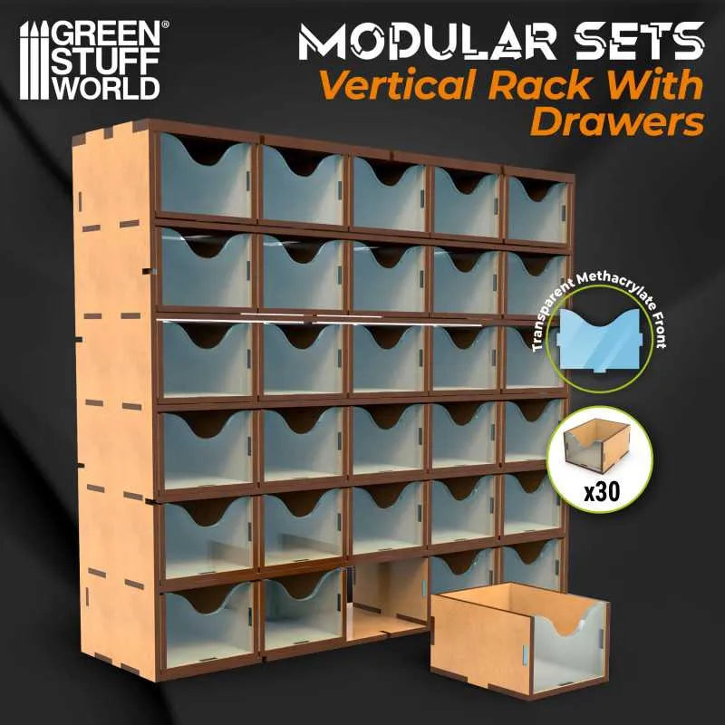 
                  
                    MDF Vertical rack with 30 Drawers
                  
                