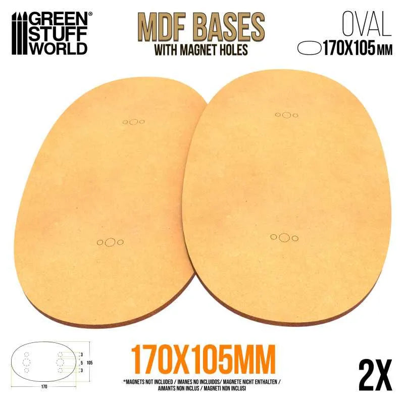 MDF Bases - Oval 170x105mm x2