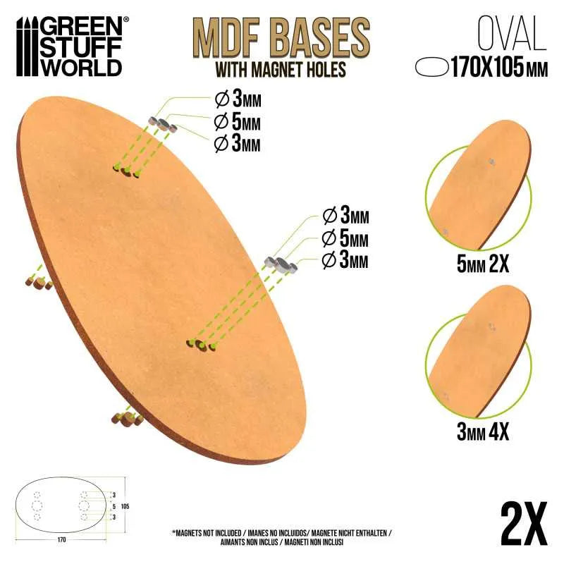 
                  
                    MDF Bases - Oval 170x105mm x2
                  
                