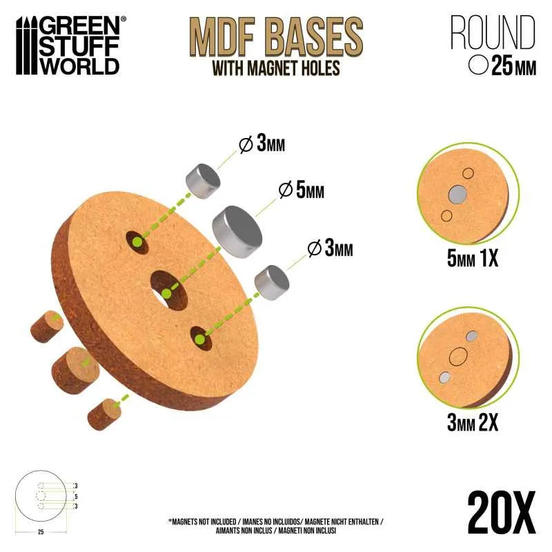 
                  
                    MDF Bases - Round 25mm x20
                  
                