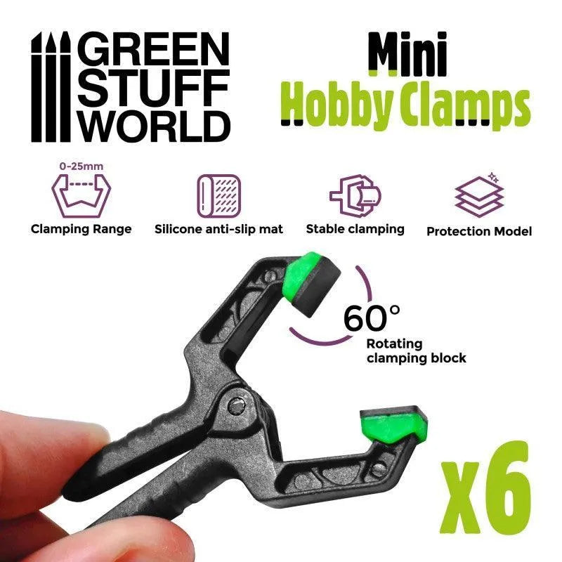 
                  
                    Mini hobby clamps x6 - ZZGames.dk
                  
                