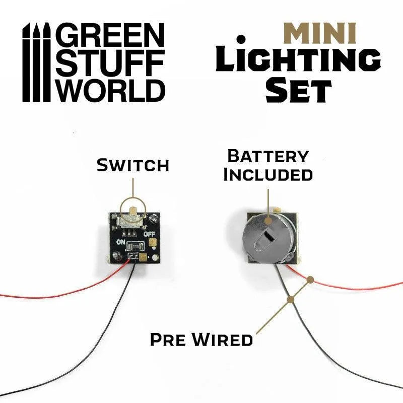 Mini lighting Set With switch and CR927 Battery - ZZGames.dk