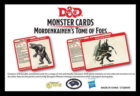 
                  
                    Monster Cards - Mordenkainen's Tome of Foes - ZZGames.dk
                  
                