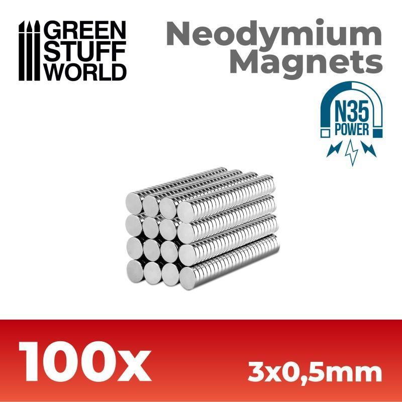 
                  
                    Neodymium Magnets 3x0'5mm - 100 units (N35) - ZZGames.dk
                  
                