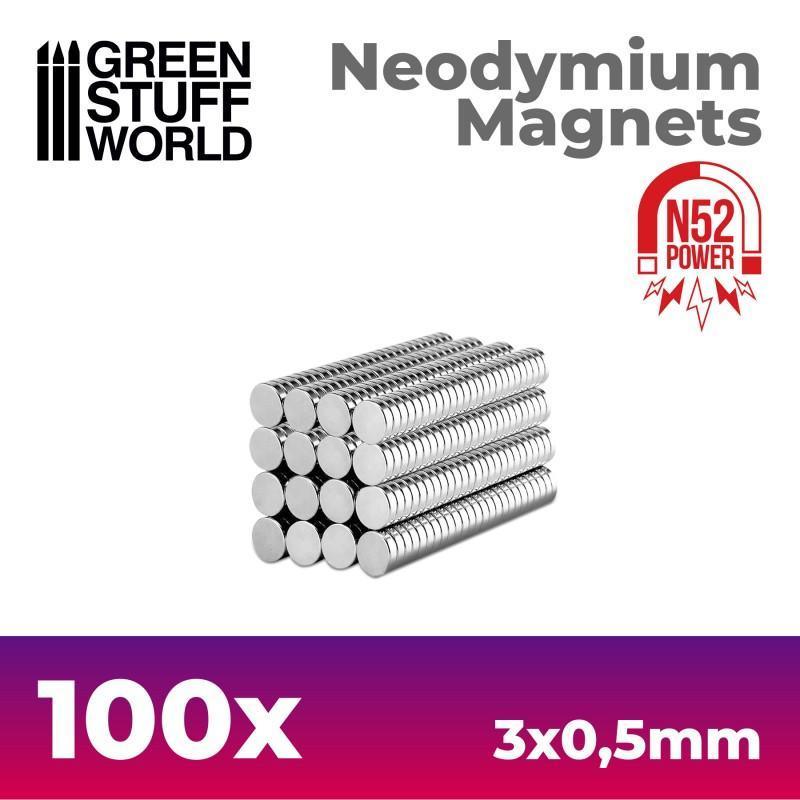 
                  
                    Neodymium Magnets 3x0'5mm - 100 units (N52) - ZZGames.dk
                  
                