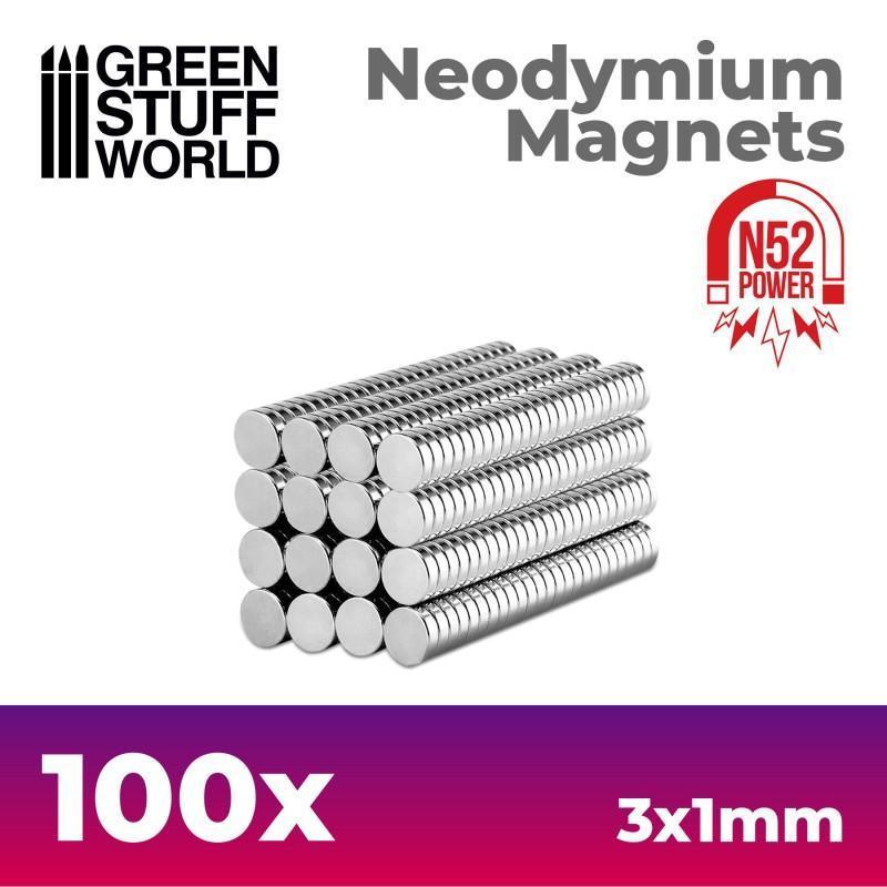 
                  
                    Neodymium Magnets 3x1mm - 100 units (N52) - ZZGames.dk
                  
                