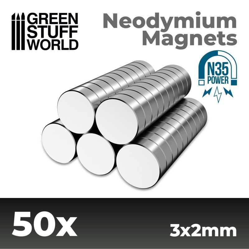 
                  
                    Neodymium Magnets 3x2mm - 50 units (N35) - ZZGames.dk
                  
                