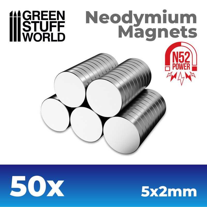 
                  
                    Neodymium Magnets 5x2mm - 50 units (N52) - ZZGames.dk
                  
                