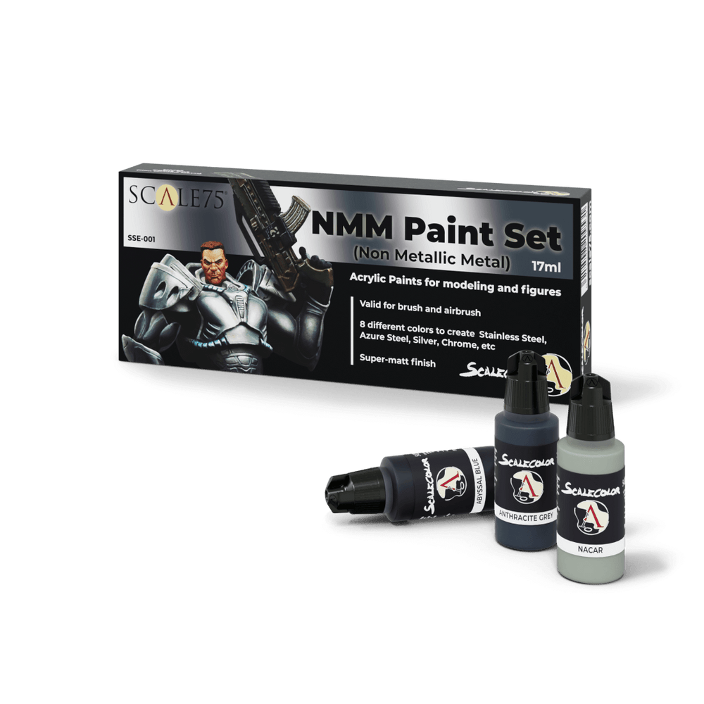 Nmm Paint Set Steel (8x17ml) - ZZGames.dk