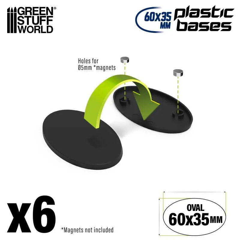 
                  
                    Plastic Bases - Oval Pill 60x35mm x6
                  
                