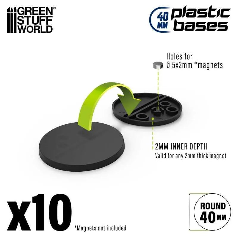 
                  
                    Plastic Bases - Round 40mm x10 - ZZGames.dk
                  
                