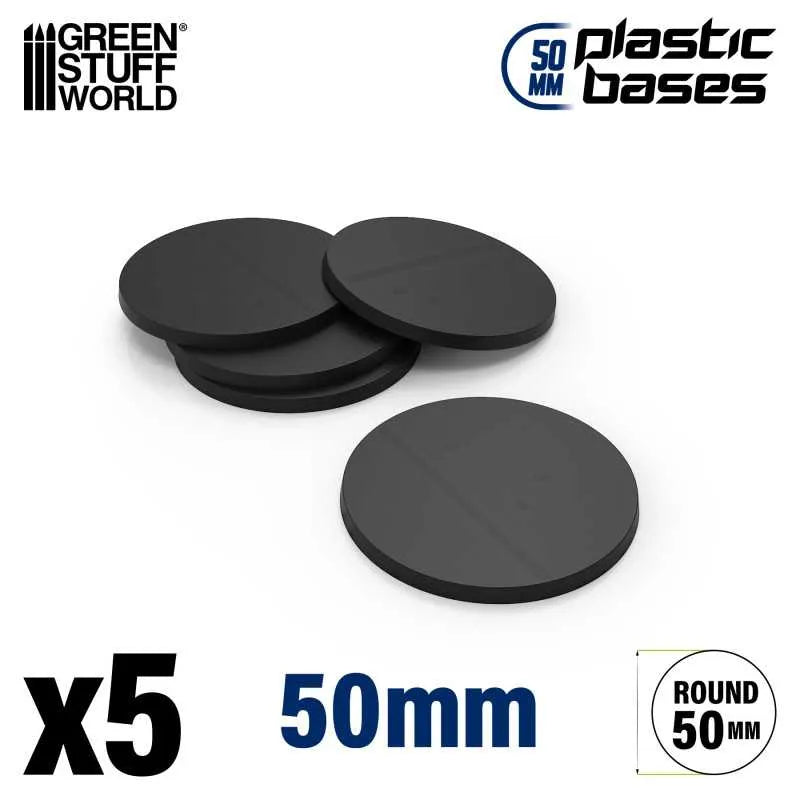 Plastic Bases - Round 50mm x5