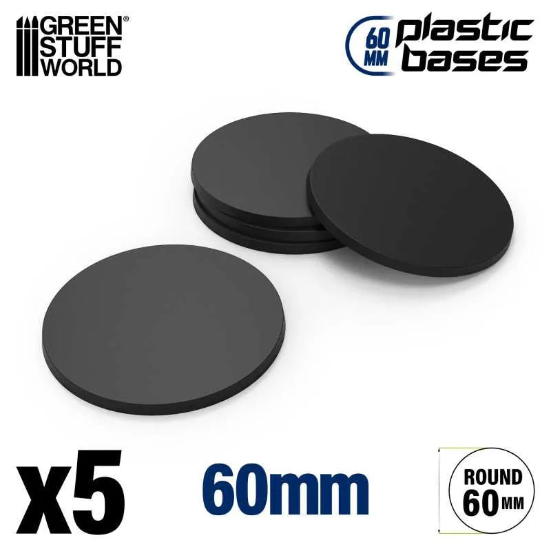 Plastic Bases - Round 60mm x5