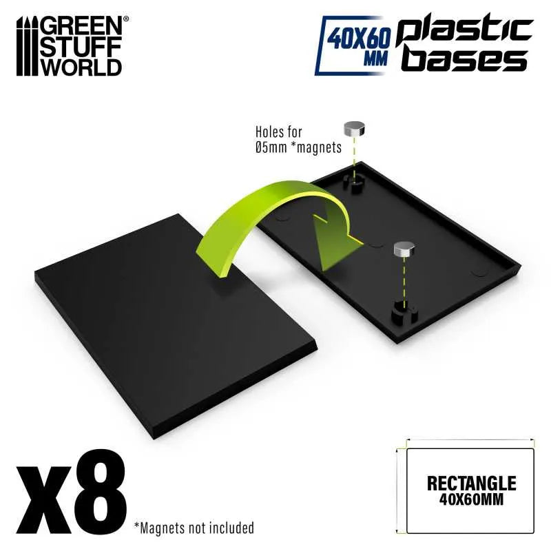 
                  
                    Plastic Bases - Rectangle 40x60mm x8
                  
                