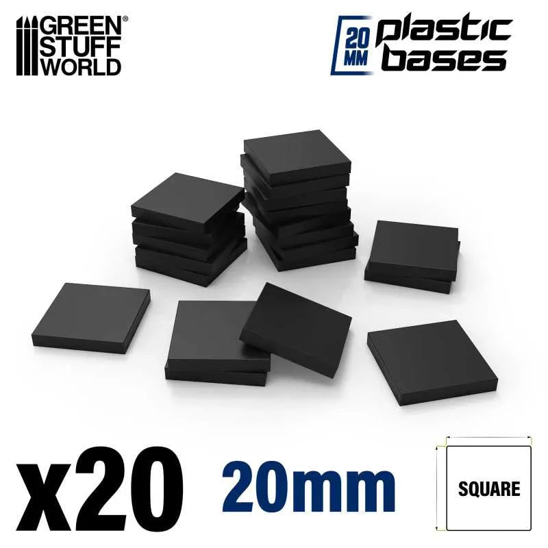 Plastic Bases - Square 20x20mm x20