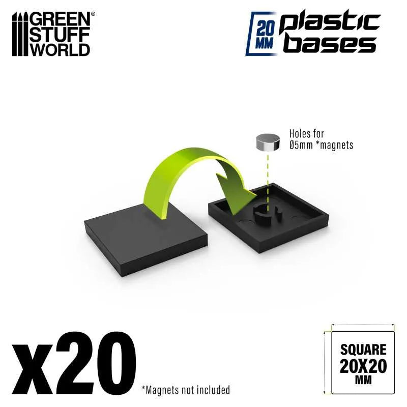 
                  
                    Plastic Bases - Square 20x20mm x20
                  
                