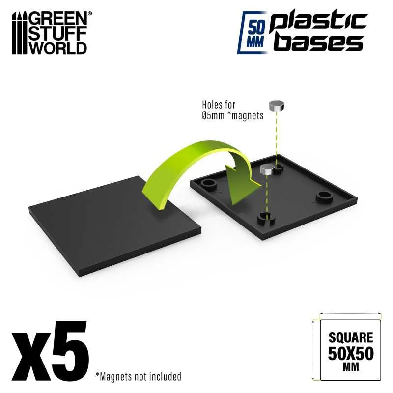 
                  
                    Plastic Bases - Square 50x50mm x5
                  
                