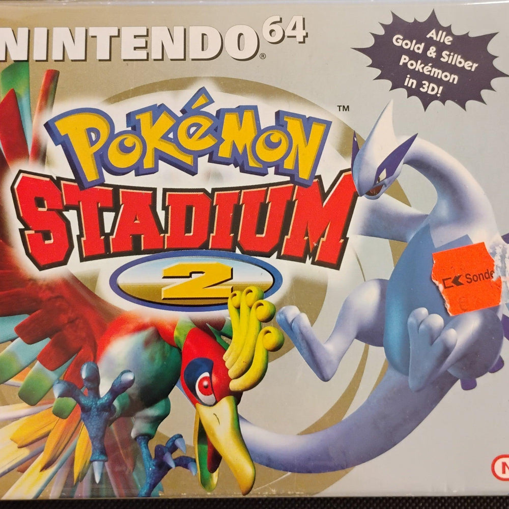 Pokémon Stadium 2 i æske (Mindre kosmetiske fejl) (Tysk) - ZZGames.dk