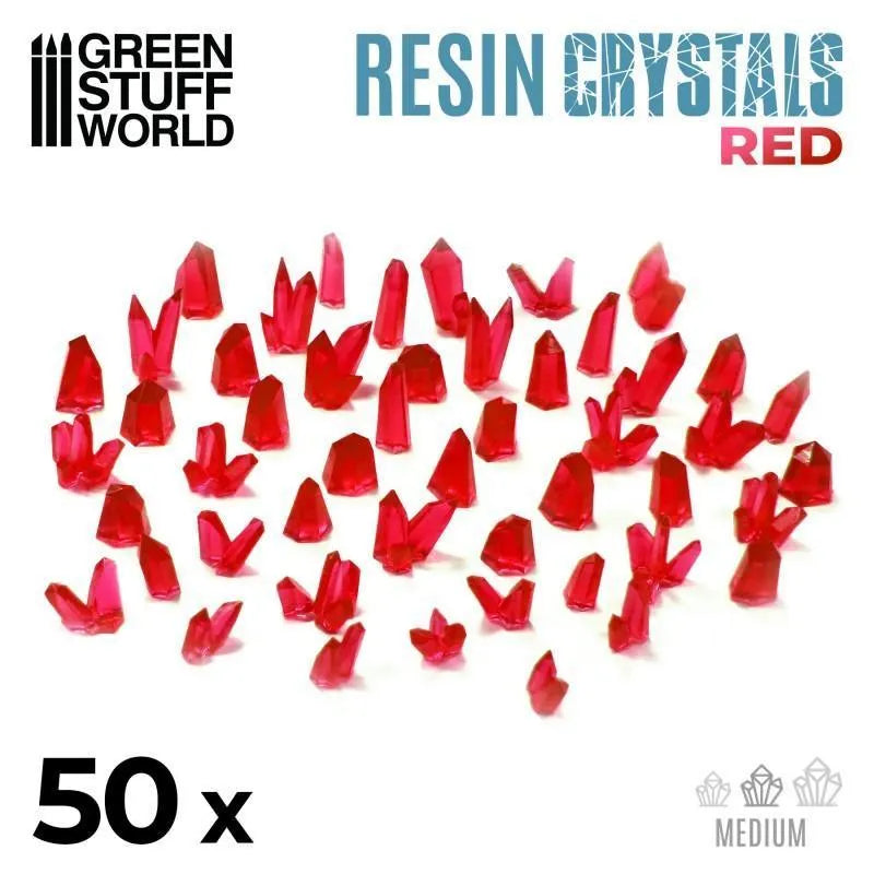 Resin Crystals - Medium RED x50 - ZZGames.dk