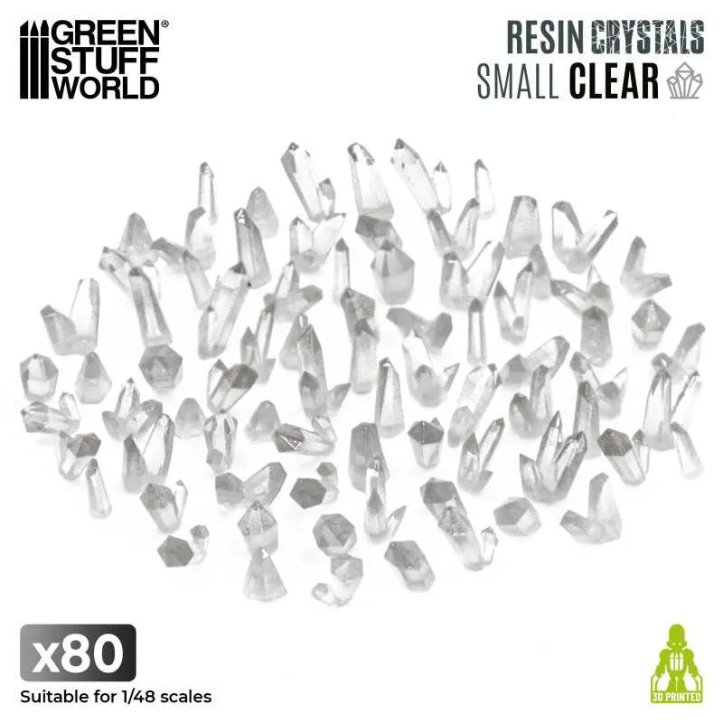 Resin Crystals - Small CLEAR x80