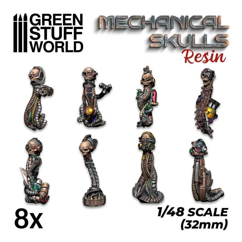 Resin Mechanical Skulls - ZZGames.dk