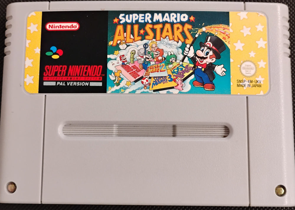 Super Mario All Stars (UKV) (Solbleget bagside)