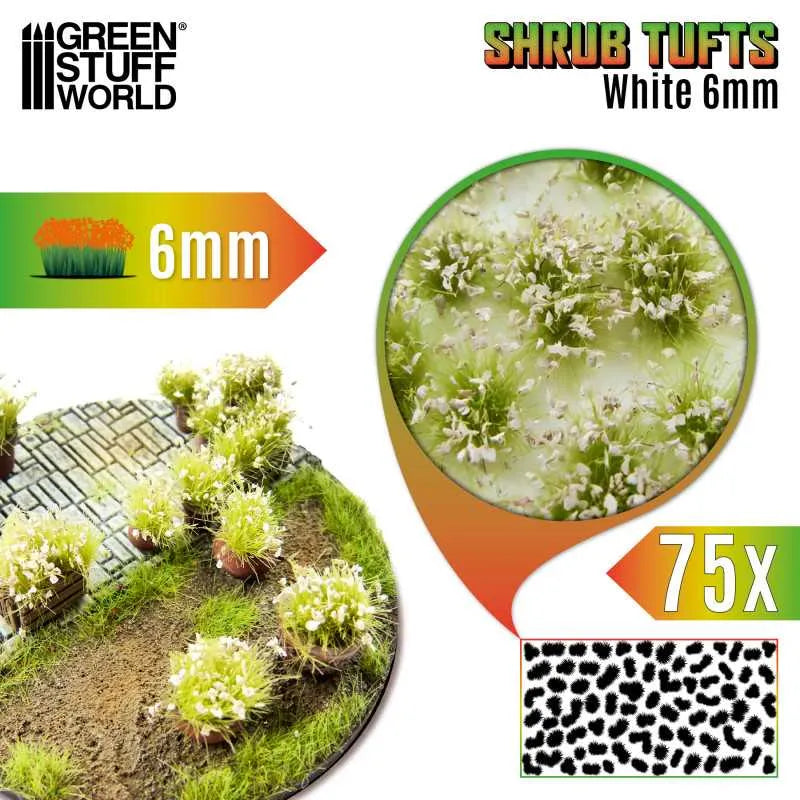 
                  
                    Shrubs TUFTs 6mm - WHITE x75
                  
                