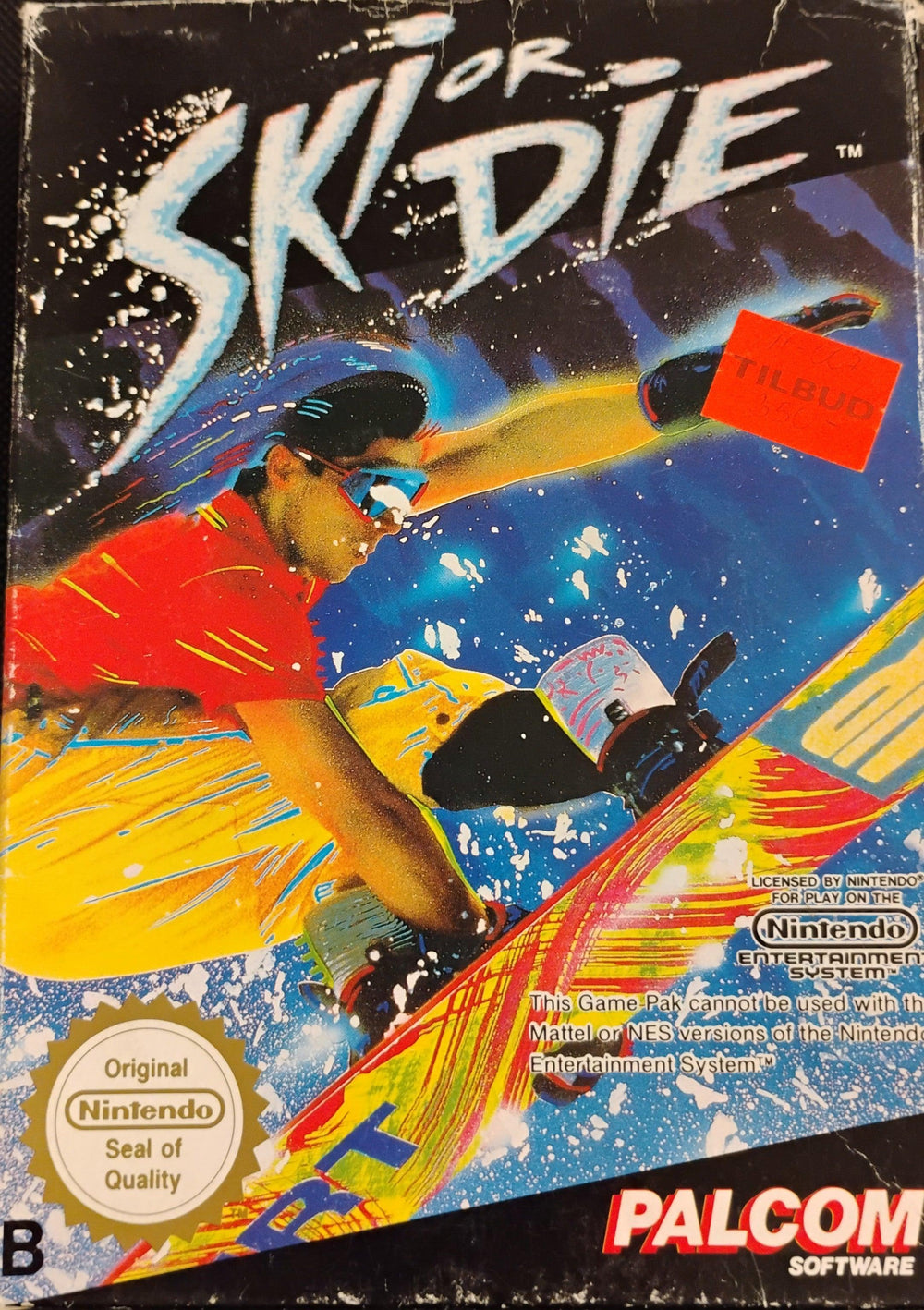 Ski or Die i æske (SCN) (U. manual) (Slid på æsken og ødelagt cart) - ZZGames.dk