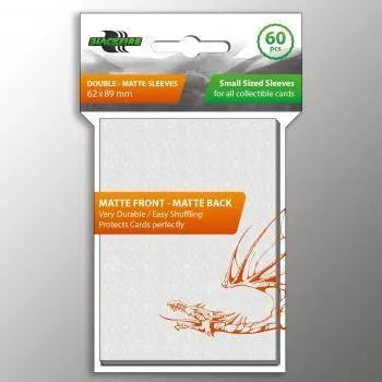 Small Double-Matte - White (62x89mm) - ZZGames.dk