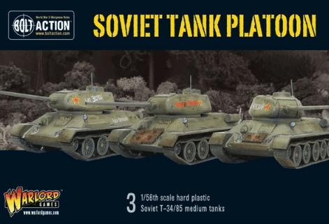 Soviet Armoured Platoon (3 T-34 plus infantry) - ZZGames.dk