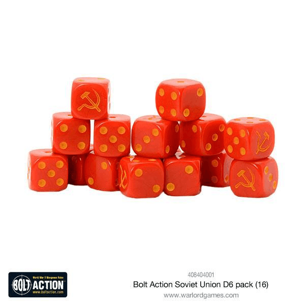 Soviet Union D6 Dice (16) - ZZGames.dk