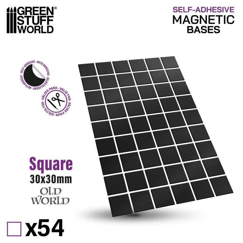 Square Magnetic Sheet SELF-ADHESIVE - 30x30mm - ZZGames.dk