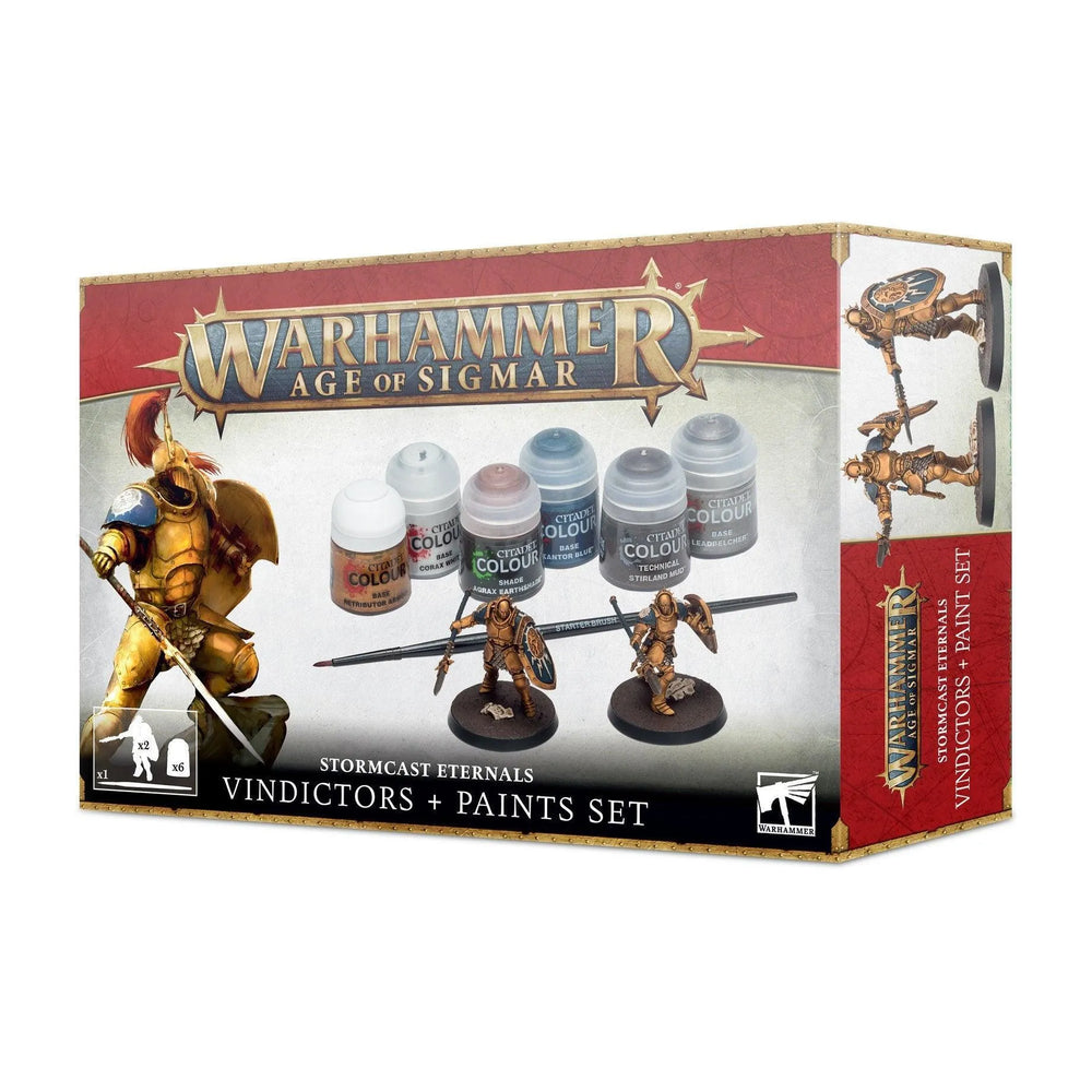 Stormcast Eternals: Vindictors + Paint Set - ZZGames.dk