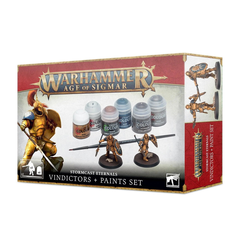 Stormcast Eternals: Vindictors + Paint Set - ZZGames.dk